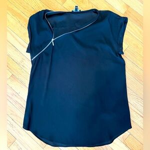 Express Black Asymmetrical Women's Blouse